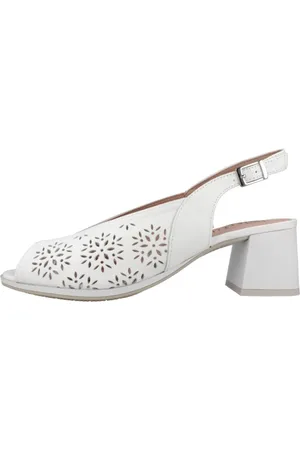Pitillos Sko, Dame, Hvid, 39 EU, Uld, Stilfulde High Heel Sandaler