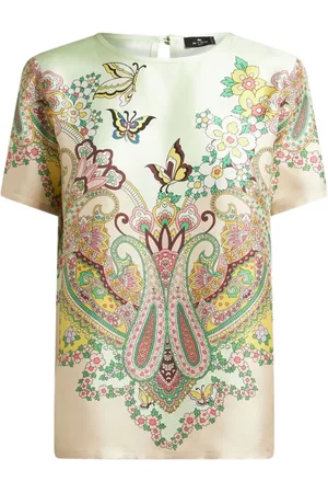 Etro Top, Dame, Flerfarvet, S, Grafisk T-shirt