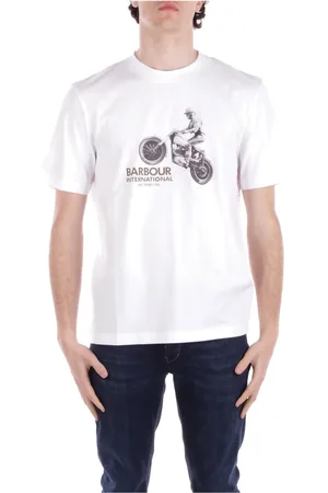 Barbour Top, Herre, Hvid, M, Bomuld, Internationale T-shirts og Polos Hvid