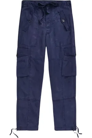 Ralph Lauren Bukser, Dame, Blå, XS, Marineblå Cargo Bukser
