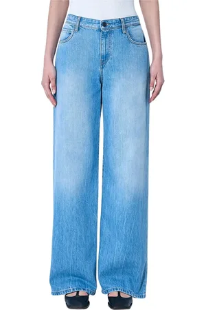 The Row Jeans, Dame, Blå, W28, Bomuld, Bredbenede Jeans Lavet i Italien