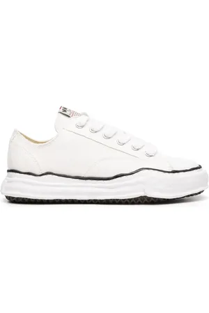 MIHARA YASUHIRO Sko, Herre, Hvid, 42 EU, Lavtop Sneakers i Lærred