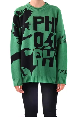 Serafini Strik, Dame, Grøn, 2XS, Uld, Stilfulde Sweaters til et Chic Look