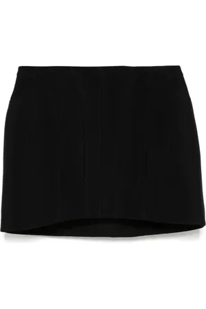 MUGLER Nederdel, Dame, Sort, S, Sort Skulpturel Mini Nederdel