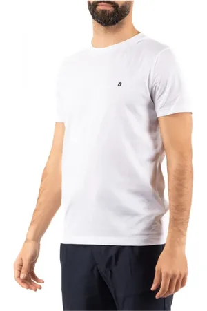 Dondup Top, Herre, Hvid, M, Bomuld, Afslappet Bomuld T-shirt