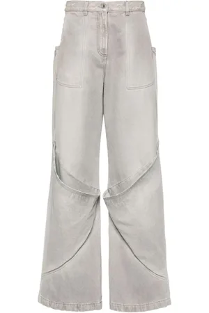 The Attico Jeans, Dame, Grå, W27, Vintage Grå Bukser til Kvinder
