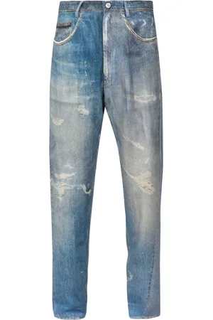Jucca Jeans, Dame, Blå, M, Uld, Stilfulde Bukser