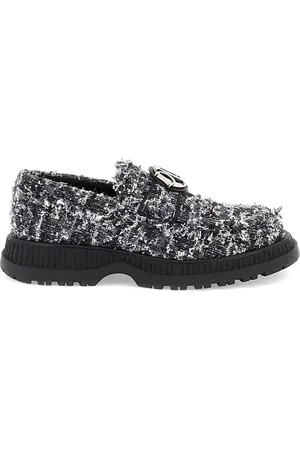 Dior Sko, Herre, Flerfarvet, 40 EU, Tweed, Tweed Loafer Sko
