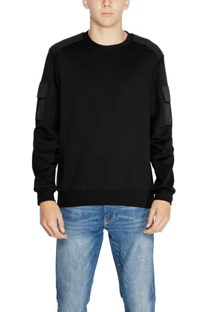 Antony Morato Sweathshirts & Hoodies, Herre, Sort, S, Bomuld, Sort Bomuldssweater Herre Kollektion