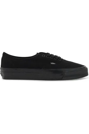 Vans Sko, Herre, Sort, 46 EU, Uld, Canvas Sneakers med Side Logo Tag