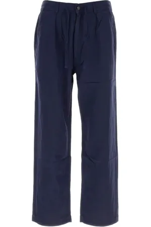Ralph Lauren Bukser, Herre, Blå, XL, Uld, Plisseret Stilfuld Nederdel