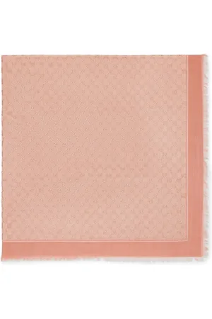 Gucci Tilbehør, Dame, Lyserød, ONE SIZE, Uld, Tørklæde Ss25 Elegant Varme