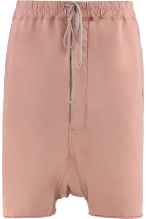 Rick Owens Shorts, Herre, Lyserød, XL, Bomuld, Bomuld Bermuda Shorts med Snøre Talje