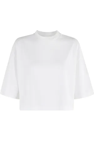 Rohe Top, Dame, Hvid, M, Bomuld, Hvid Wide Cropped T-Shirt