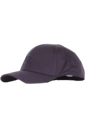 C.P. Company Tilbehør, Herre, Blå, ONE SIZE, Bomuld, Logo Front Buckle Cotton Hat