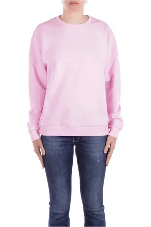 GCDS Sweathshirts & Hoodies, Dame, Lyserød, XS, Bomuld, Rosa Logo Sweater Unisex Bomuld