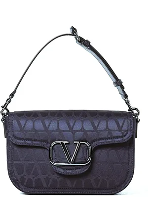 VALENTINO GARAVANI Taske, Dame, Blå, ONE SIZE, Ikonograf Lærredskunsttryk
