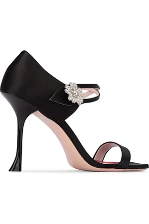 Roger Vivier Sko, Dame, Sort, 39 EU, Uld, Stilfulde Sandaler til Kvinder