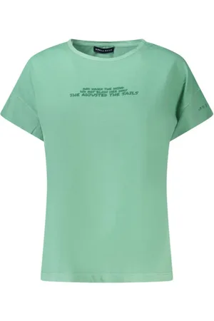 North Sails Top, Dame, Grøn, XS, Bomuld, Grøn Bomuld Embossed Logo T-Shirt