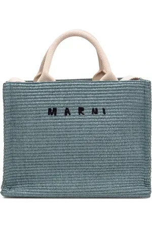 Marni Taske, Dame, Blå, ONE SIZE, Grøn Kurv Taske