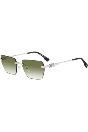 Dsquared2 Tilbehør, unisex, Sort, 58 MM, Uld, Stilfulde solbriller 0102/S i guld