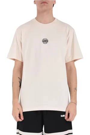BARROW Top, Herre, , M, Bomuld, Bomuldst-shirt med Rhinestone-logoer