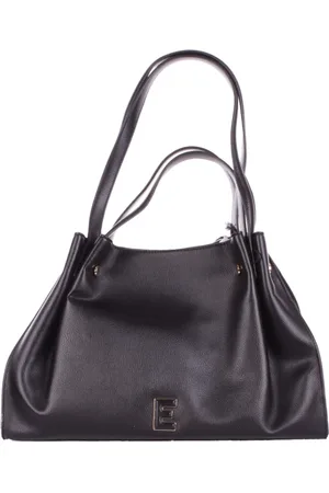 ERMANNO SCERVINO Taske, Dame, Sort, ONE SIZE, Uld, Sort skuldertaske med frontlogo