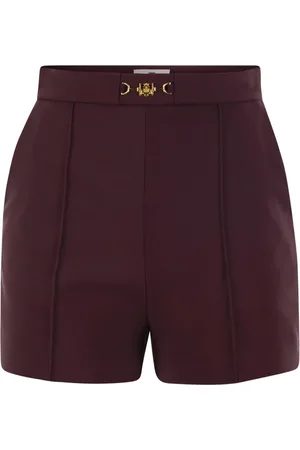 Elisabetta Franchi Shorts, Dame, Brun, M, Uld, Stilfulde Bukser til Kvinder