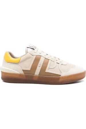Lanvin Sko, Herre, Flerfarvet, 44 EU, Gennemsigtig sål Lersneakers