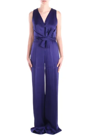Max Mara Jumpsuits & Playsuits, Dame, Blå, M, Blå Bukser med Lynlåslukning