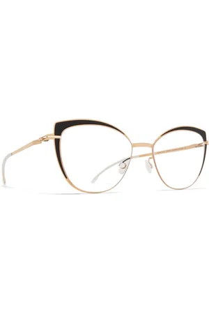 MYKITA Tilbehør, Dame, Gul, 51 MM, Hamp, Champagne Gold - Jet Black Brillerammer