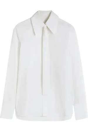 Jil Sander Bluser & Skjorter, Dame, Hvid, 2XS, Elegant Hvid Skjorte med Slips
