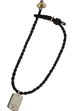 Paul Smith Tilbehør, Herre, Sort, ONE SIZE, Uld, Thread Tag Herre Armbånd Stilfuldt Design