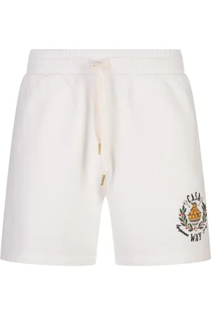 Casablanca Shorts, Herre, Hvid, M, Bomuld, Hvide Bomuldssnøre Shorts