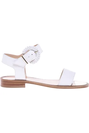 BALDININI Sko, Dame, Hvid, 39 1/2 EU, Tyl, leather sandals