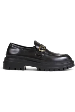 Moschino Sko, Dame, Sort, 39 EU, Sorte flade sko efterår/vinter kollektion