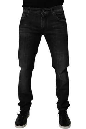 Dolce & Gabbana Jeans, Herre, Sort, XL, Bomuld, Sort Bomuld Skinny Jeans