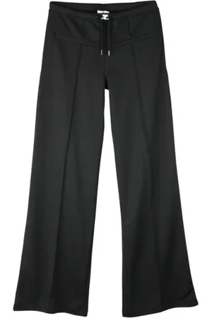 Courrèges Bukser, Dame, Sort, L, Uld, Stilfulde damebukser