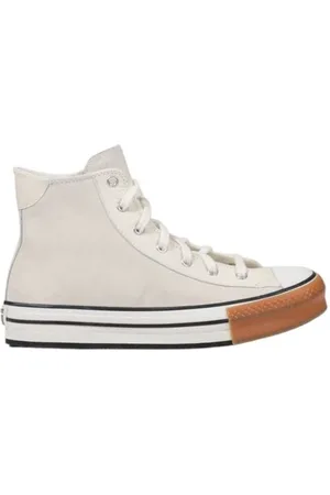 Converse Sko, Dame, Hvid, 38 EU, Læder, Creme Læder Sneaker med EVA Sål