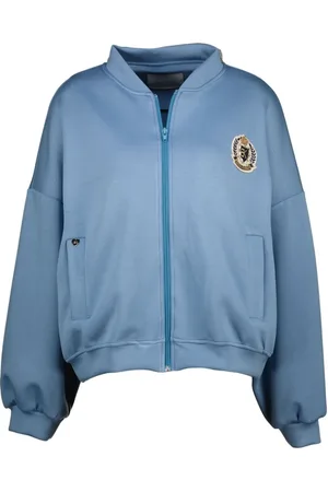 AMELIE & AMELIE Sweathshirts & Hoodies, Dame, Blå, ONE SIZE, Blå Jeans Sweater