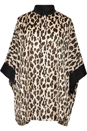 SACAI Bluser & Skjorter, Dame, Flerfarvet, S, Uld, Leopard Print Stilfuld Dame Skjorte