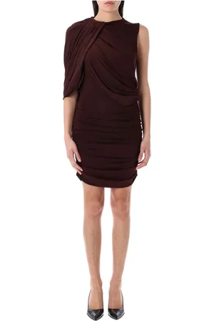 MAGDA BUTRYM Kjole, Dame, Rød, XS, Uld, Draped Mini Kjole
