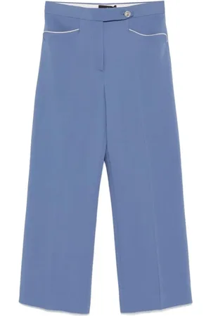 Etro Bukser, Dame, Blå, XL, Skreddersyede Bukser
