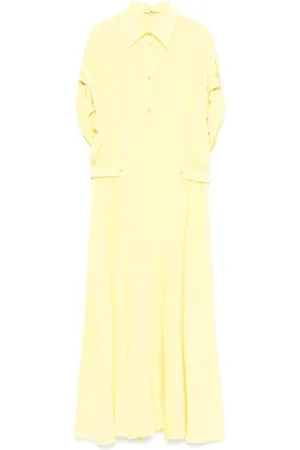 ERMANNO SCERVINO Kjole, Dame, Gul, M, Elegant Silkekjole Midi