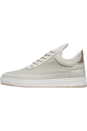 Filling pieces Sko, Herre, Hvid, 42 EU, Uld, Lav Top Tech Crumbs
