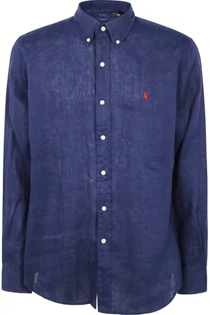 Ralph Lauren Skjorte, Herre, Blå, M, Langærmet sports skjorte
