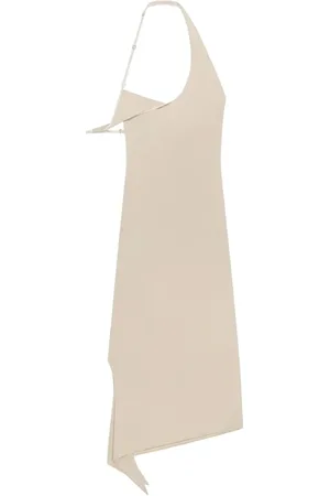 Courrèges Kjole, Dame, , M, Uld, Brun Kjole til Kvinder Elegant Stil