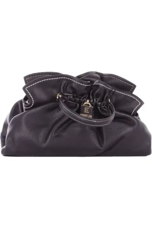 ERMANNO SCERVINO Taske, Dame, Sort, ONE SIZE, Uld, Sort Logo Front Clip Skuldertaske