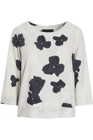 Bitte Kai Rand Bluser & Skjorter, Dame, Hvid, S, Haru Bluse Sort Pancy