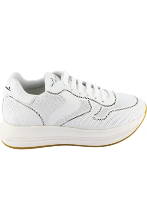 Voile blanche Sko, Dame, Hvid, 38 EU, Læder, Hvide Sneakers Mod.MERRY 015